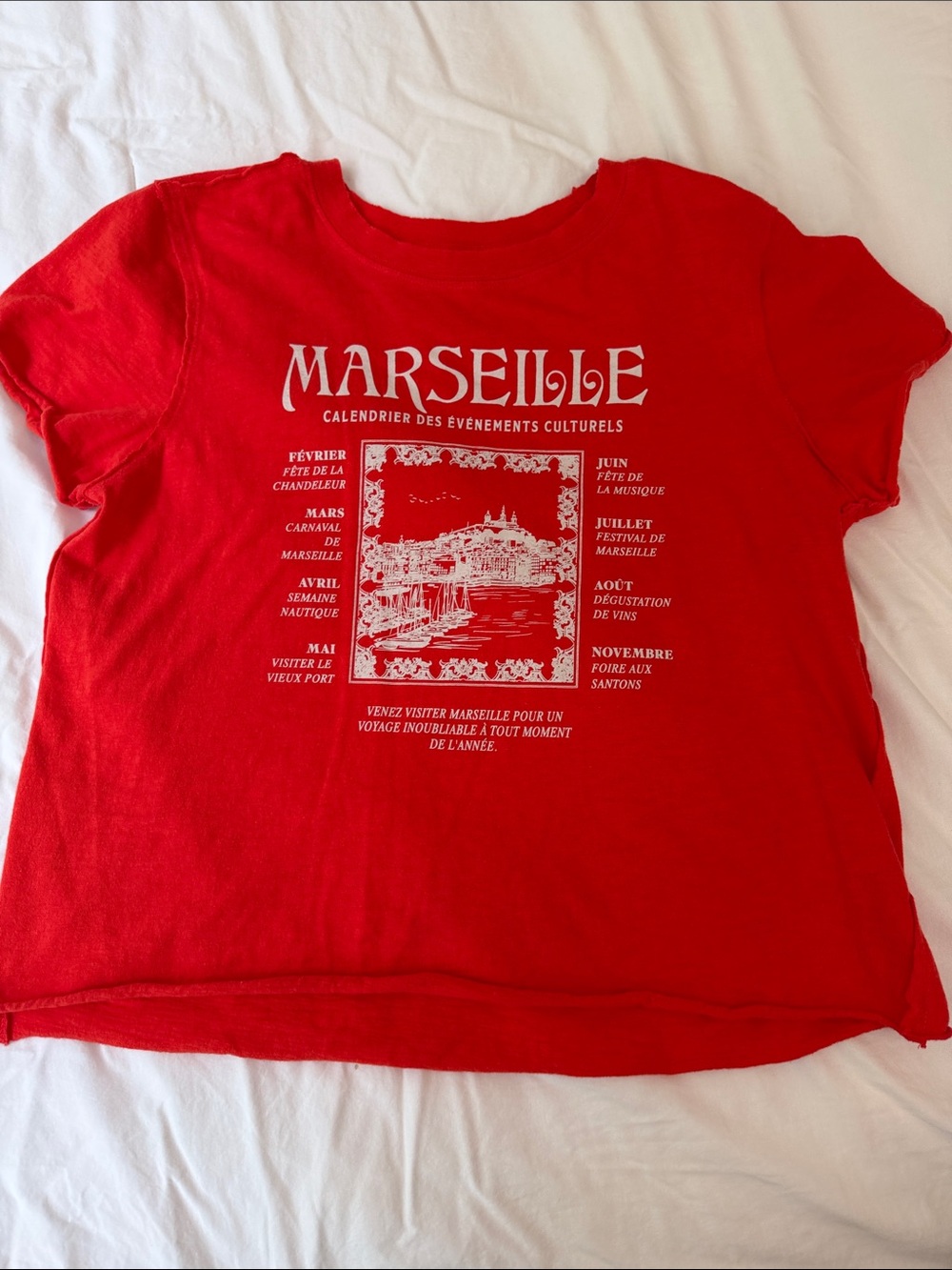 Maeve Red Marseille Graphic Short Sleeve Tee